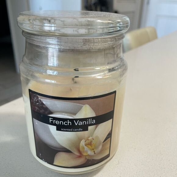 over half full French Vanilla candle - Picture 2 of 4